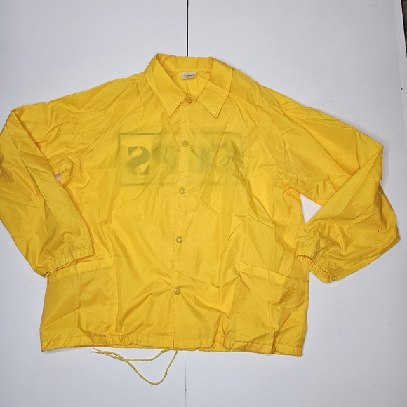Vintage 90s COPS TV Show Windbreaker Jacket Mens XL Yellow 1996. - Picture 3 of 16